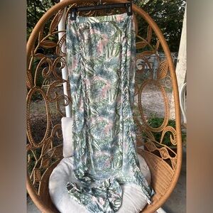 Tropical Print Maxi Dress